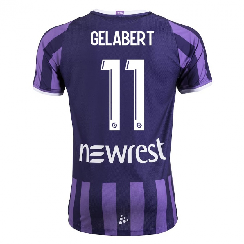 Kandiny Damen César Gelabert #11 Lila Auswärtstrikot Trikot 2023/24 T-Shirt