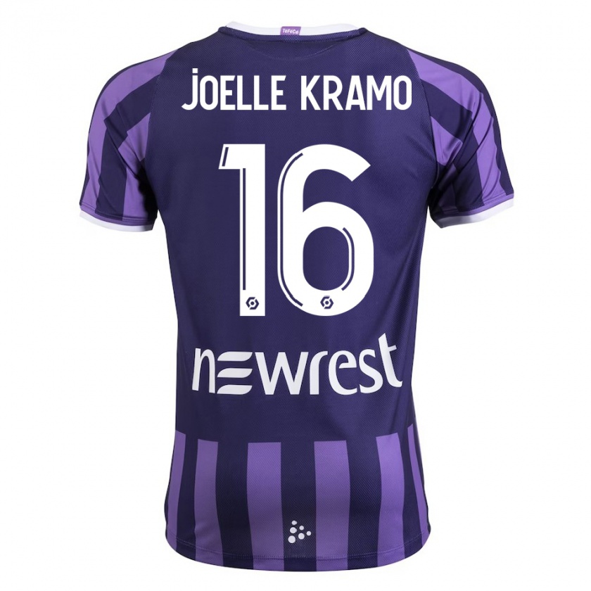 Kandiny Damen Marie Joelle Kramo #16 Lila Auswärtstrikot Trikot 2023/24 T-Shirt