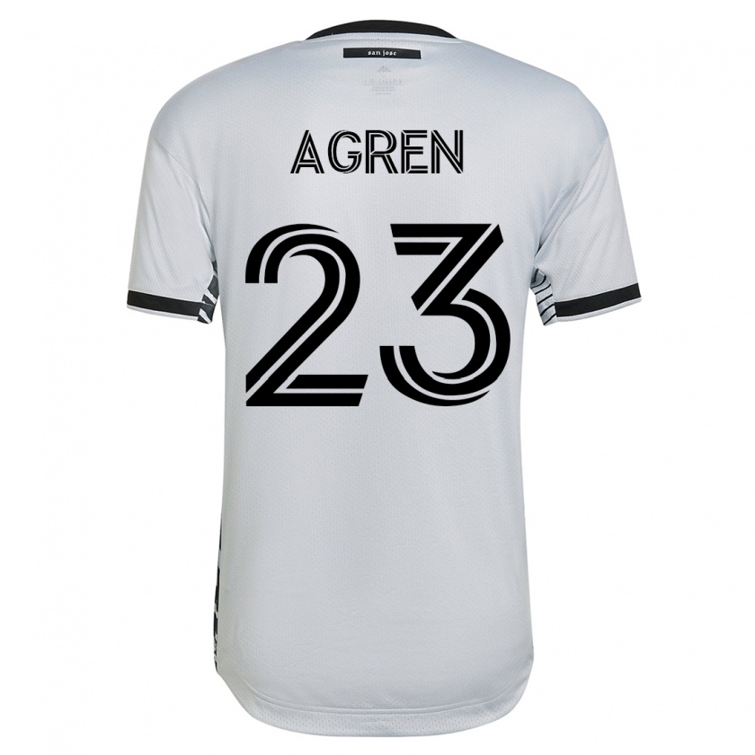 Kandiny Damen Oskar Agren #23 Weiß Auswärtstrikot Trikot 2023/24 T-Shirt