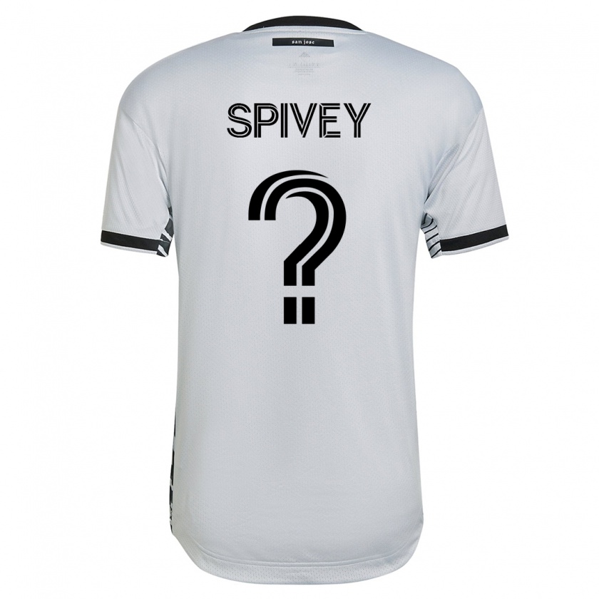 Kandiny Damen Kaedren Spivey #0 Weiß Auswärtstrikot Trikot 2023/24 T-Shirt