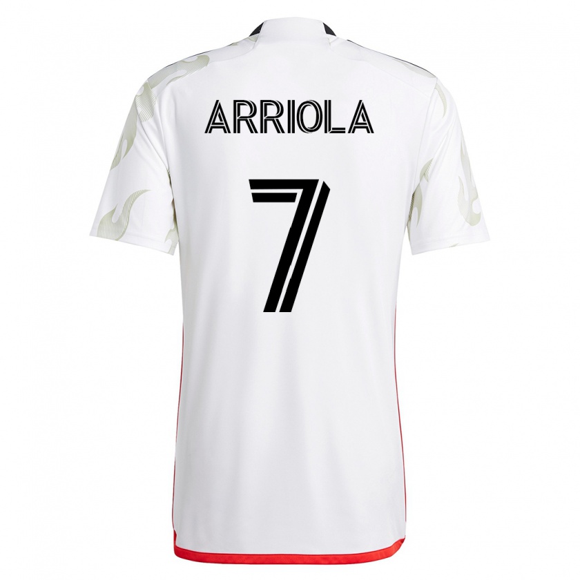Kandiny Damen Paul Arriola #7 Weiß Auswärtstrikot Trikot 2023/24 T-Shirt