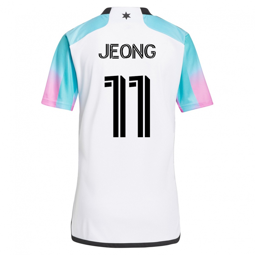 Kandiny Damen Sang-Bin Jeong #11 Weiß Auswärtstrikot Trikot 2023/24 T-Shirt