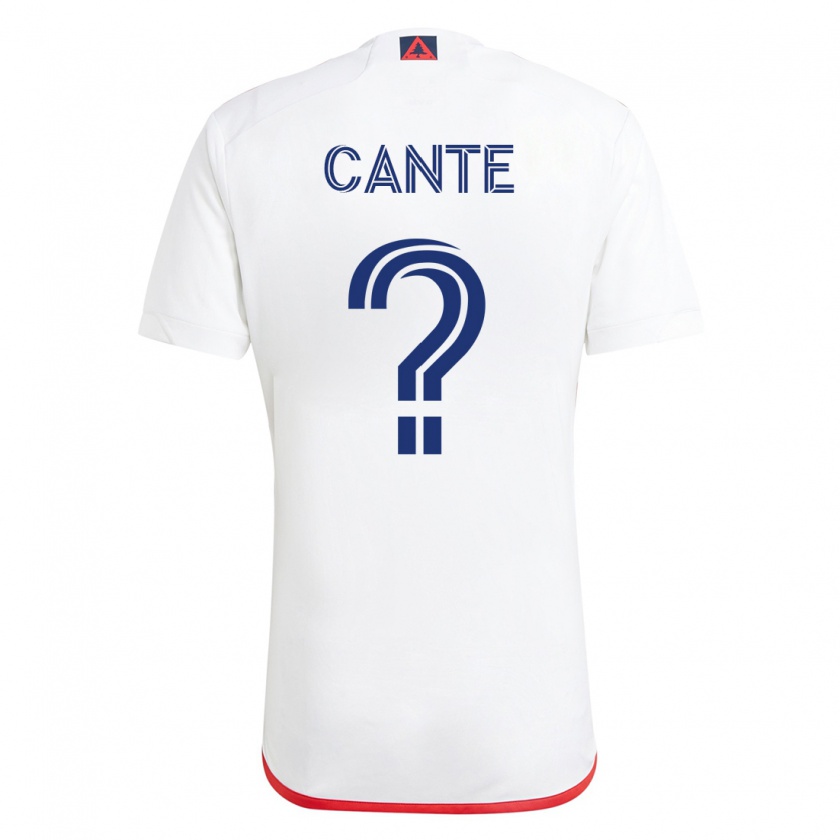 Kandiny Damen Jonathan Cante #0 Weiß Rot Auswärtstrikot Trikot 2023/24 T-Shirt
