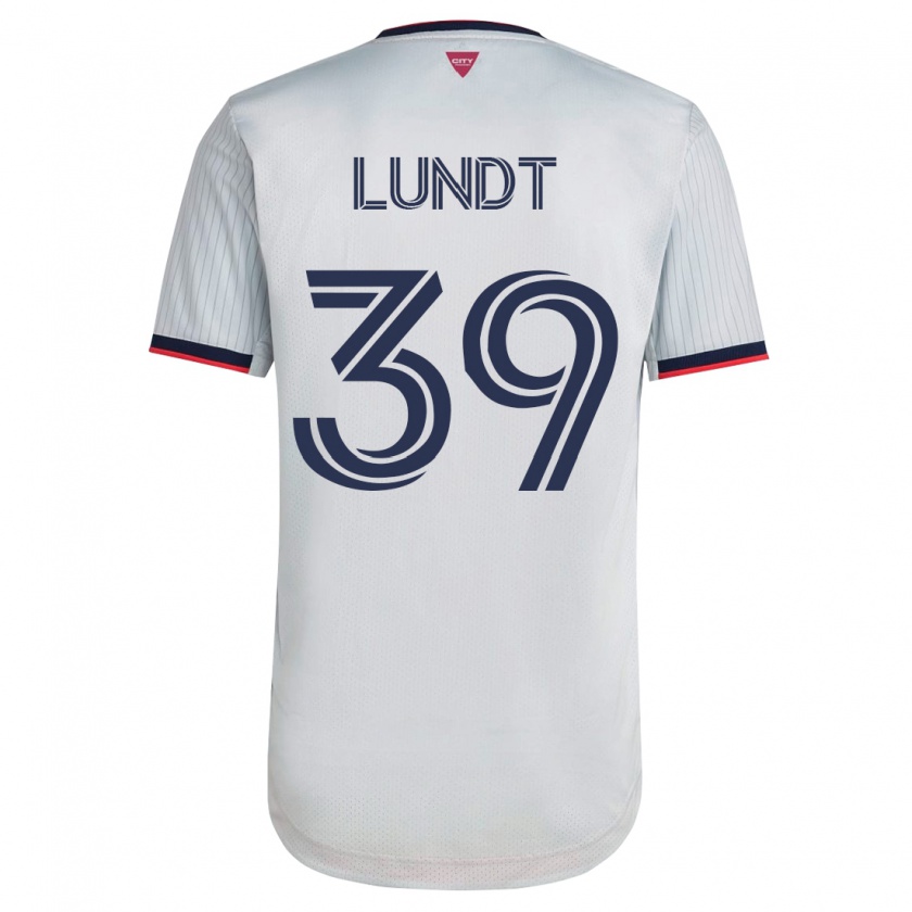 Kandiny Damen Ben Lundt #39 Weiß Auswärtstrikot Trikot 2023/24 T-Shirt
