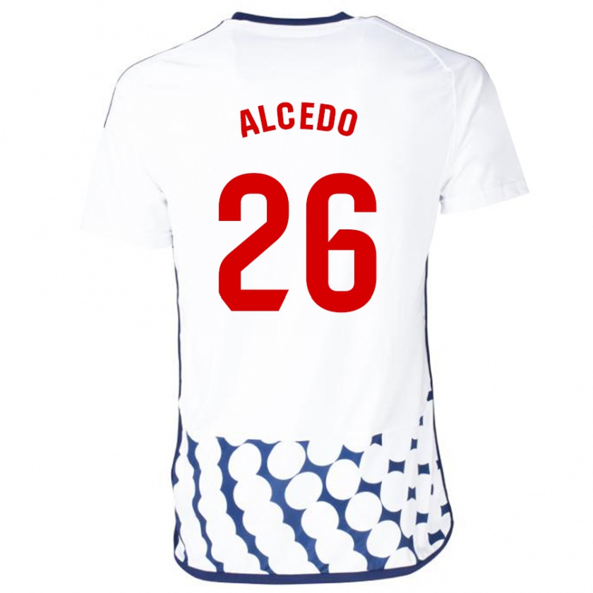 Kandiny Damen Juan María Alcedo #26 Weiß Auswärtstrikot Trikot 2023/24 T-Shirt