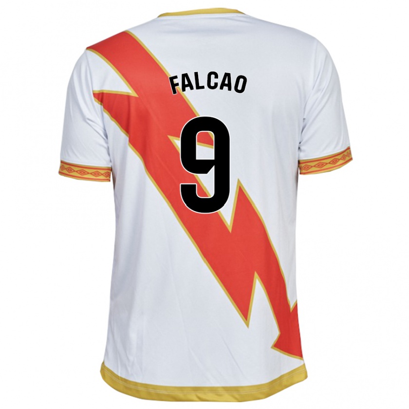 Kandiny Kinder Radamel Falcao #9 Weiß Heimtrikot Trikot 2023/24 T-Shirt