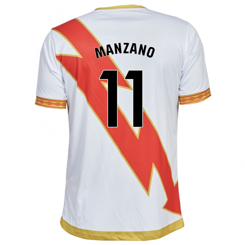 Kandiny Kinder Sergio Manzano #11 Weiß Heimtrikot Trikot 2023/24 T-Shirt