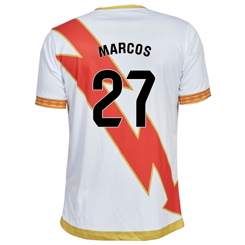 Kandiny Kinder Álvaro Marcos #27 Weiß Heimtrikot Trikot 2023/24 T-Shirt