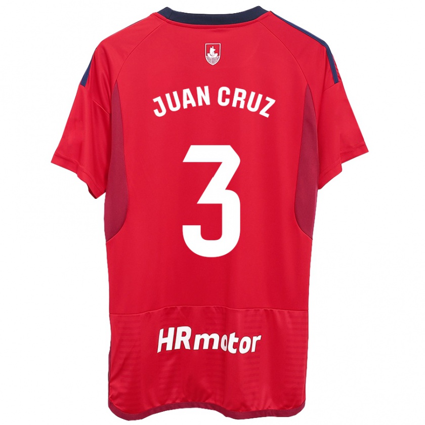 Kandiny Kinder Juan Cruz #3 Rot Heimtrikot Trikot 2023/24 T-Shirt