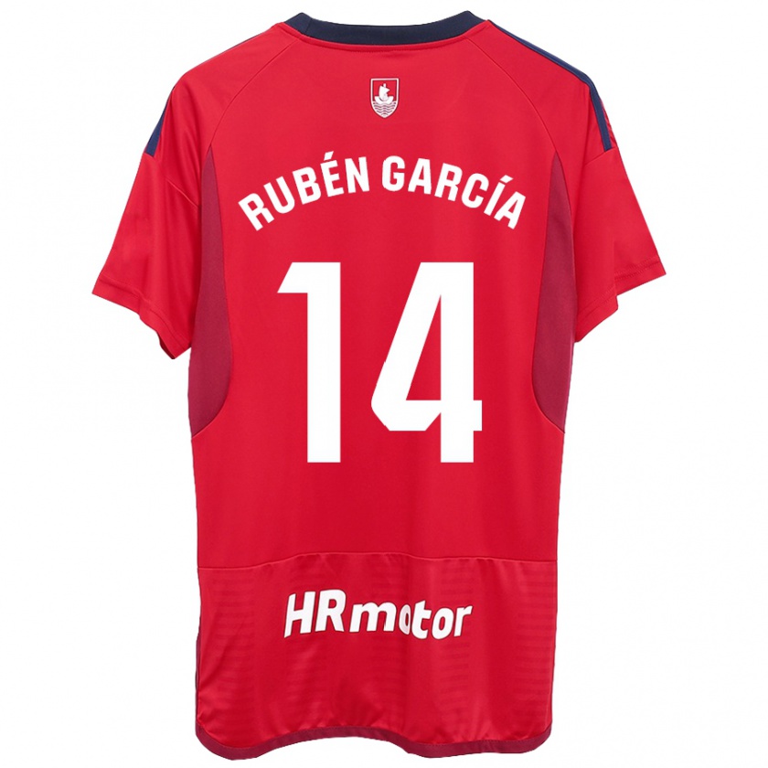 Kandiny Kinder Rubén García #14 Rot Heimtrikot Trikot 2023/24 T-Shirt