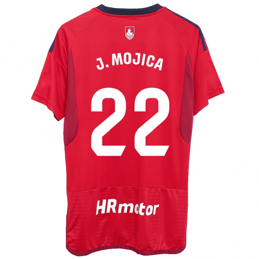 Kandiny Kinder Johan Mojica #22 Rot Heimtrikot Trikot 2023/24 T-Shirt