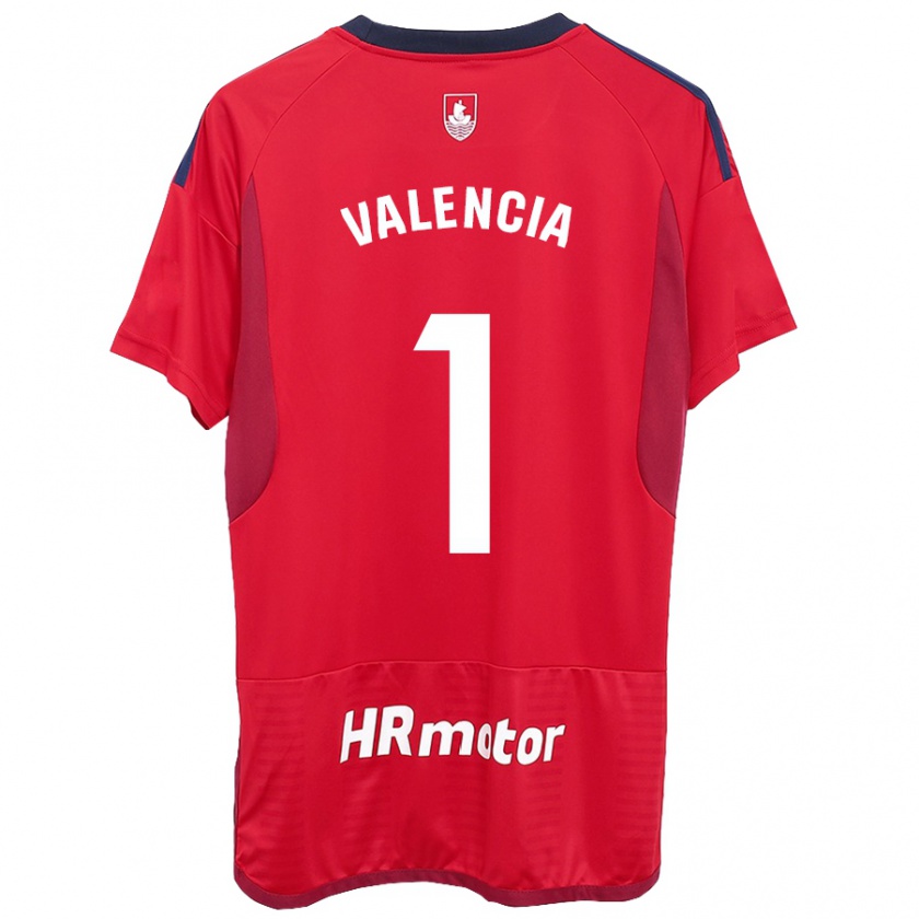 Kandiny Kinder Pablo Valencia #1 Rot Heimtrikot Trikot 2023/24 T-Shirt