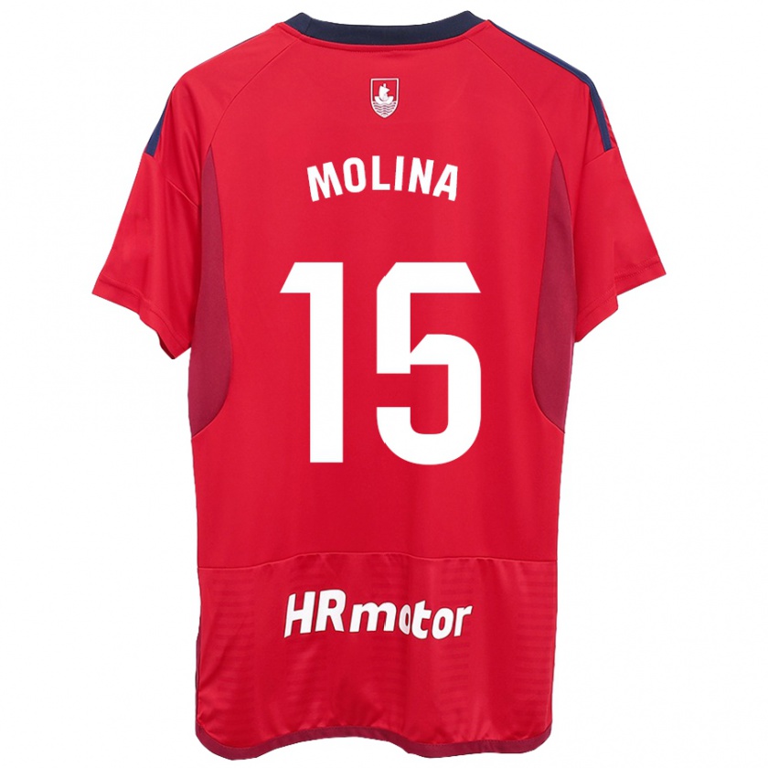 Kandiny Kinder Guillem Molina #15 Rot Heimtrikot Trikot 2023/24 T-Shirt