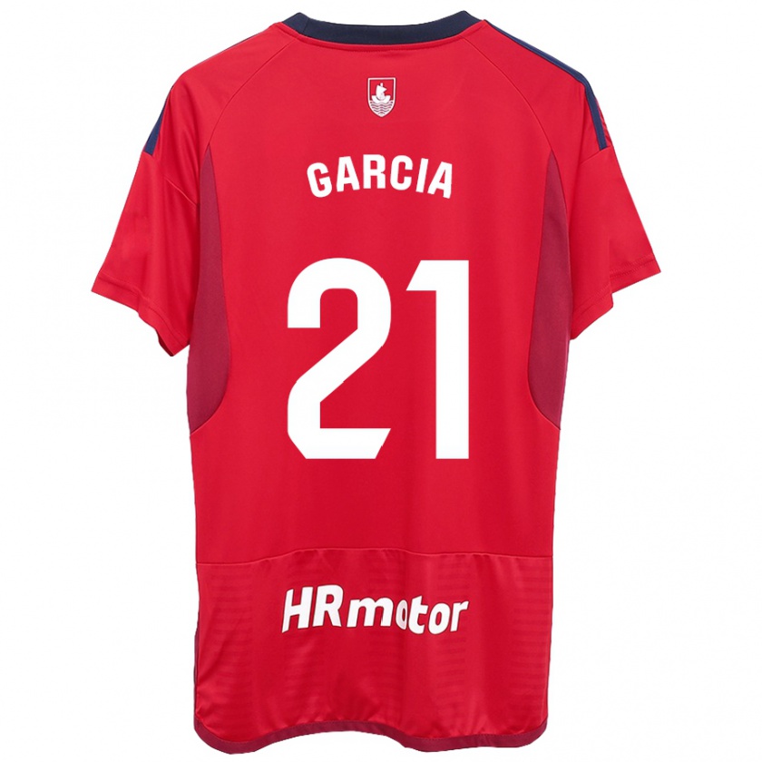 Kandiny Kinder Jon García #21 Rot Heimtrikot Trikot 2023/24 T-Shirt