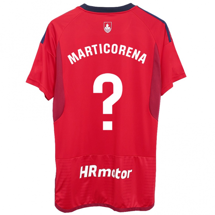 Kandiny Kinder Ander Marticorena #0 Rot Heimtrikot Trikot 2023/24 T-Shirt