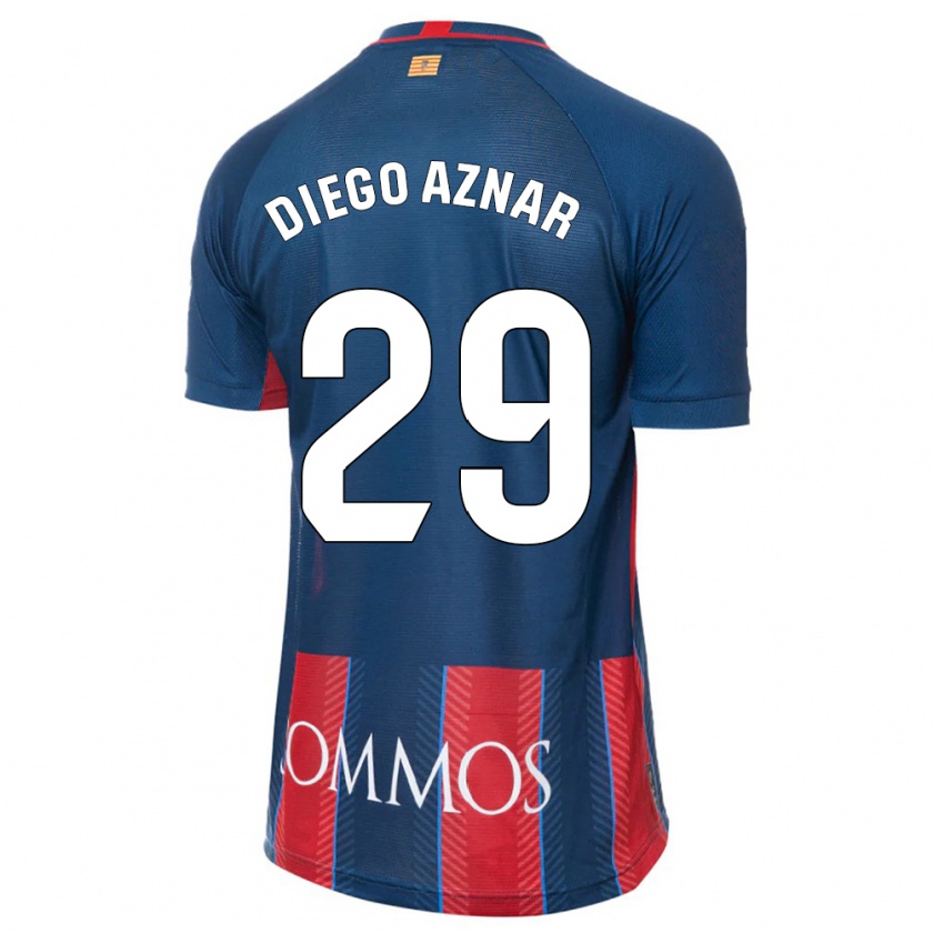 Kandiny Kinder Diego Aznar #29 Marine Heimtrikot Trikot 2023/24 T-Shirt