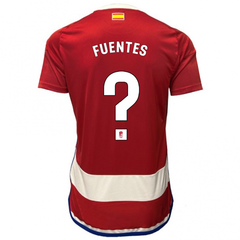 Kandiny Kinder Alejandro Fuentes #0 Rot Heimtrikot Trikot 2023/24 T-Shirt