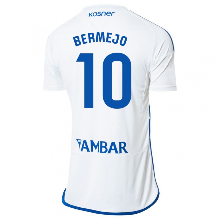 Kandiny Kinder Sergio Bermejo #10 Weiß Heimtrikot Trikot 2023/24 T-Shirt