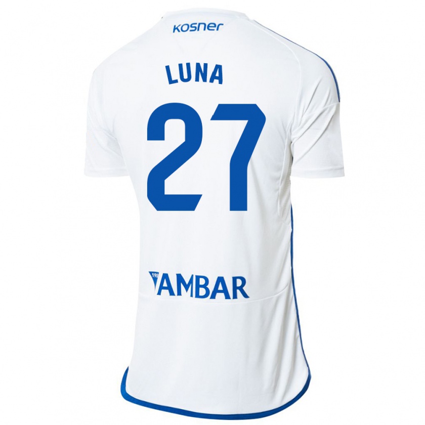 Kandiny Kinder Marcos Luna #27 Weiß Heimtrikot Trikot 2023/24 T-Shirt