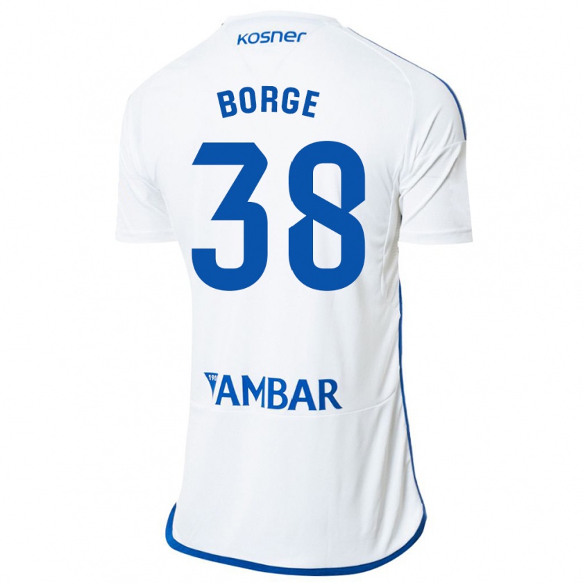 Kandiny Kinder Andrés Borge #38 Weiß Heimtrikot Trikot 2023/24 T-Shirt