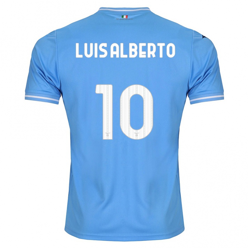 Kandiny Kinder Luis Alberto #10 Blau Heimtrikot Trikot 2023/24 T-Shirt