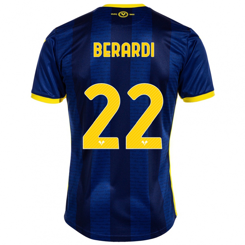 Kandiny Kinder Alessandro Berardi #22 Marine Heimtrikot Trikot 2023/24 T-Shirt