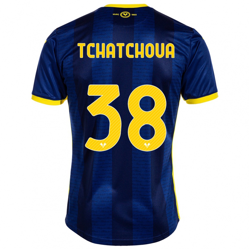 Kandiny Kinder Jackson Tchatchoua #38 Marine Heimtrikot Trikot 2023/24 T-Shirt