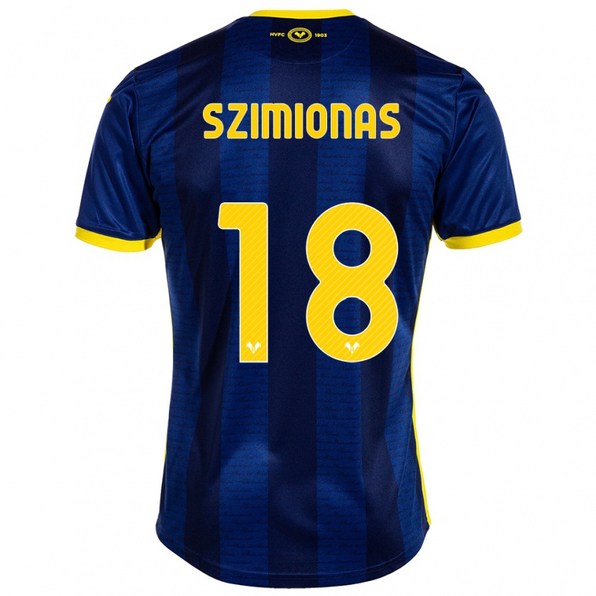 Kandiny Kinder Luca Szimionas #18 Marine Heimtrikot Trikot 2023/24 T-Shirt