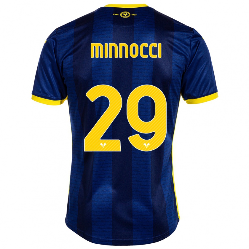 Kandiny Kinder Valerio Minnocci #29 Marine Heimtrikot Trikot 2023/24 T-Shirt