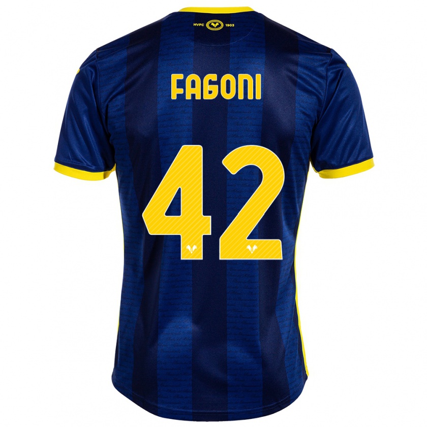 Kandiny Kinder Marco Fagoni #42 Marine Heimtrikot Trikot 2023/24 T-Shirt