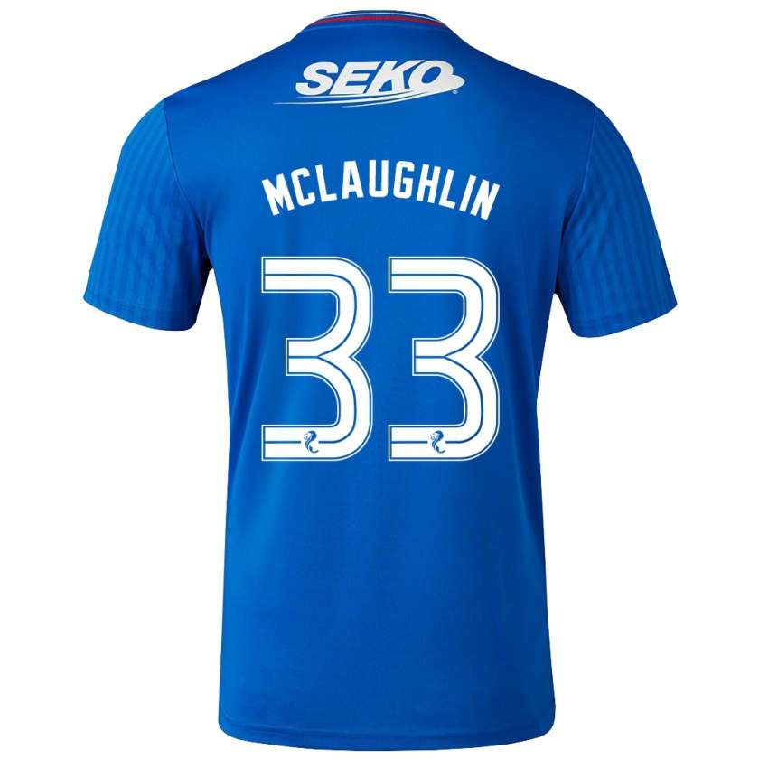 Kandiny Kinder Jon Mclaughlin #33 Blau Heimtrikot Trikot 2023/24 T-Shirt