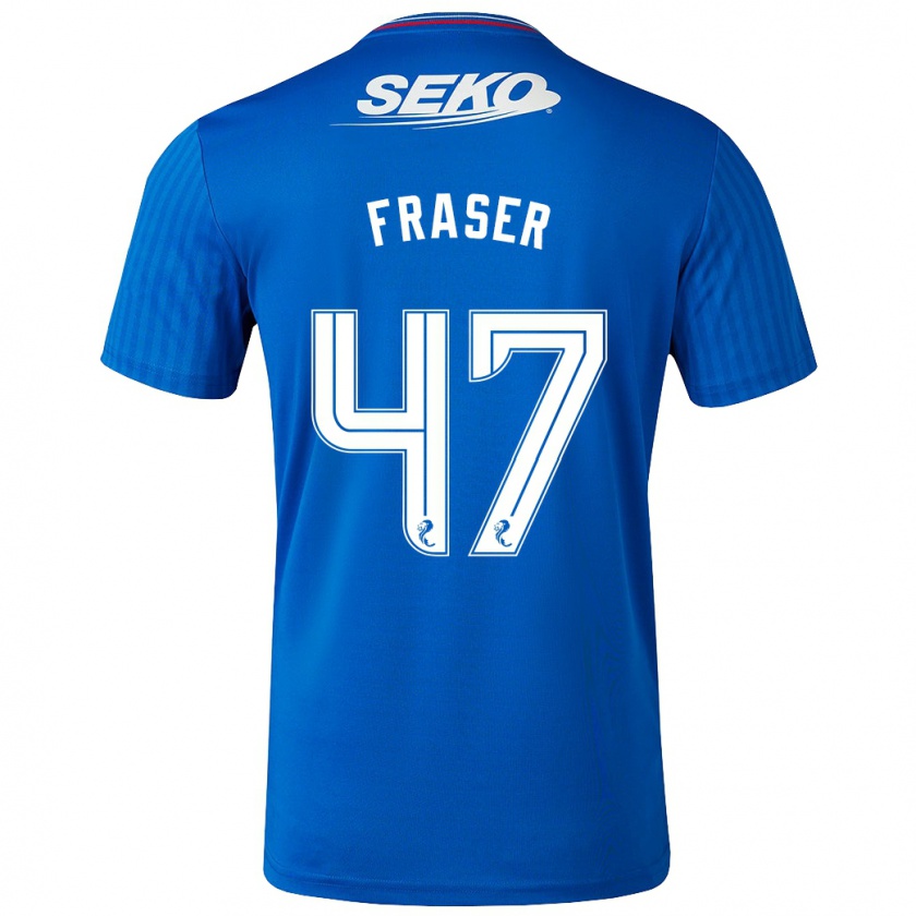 Kandiny Kinder Robbie Fraser #47 Blau Heimtrikot Trikot 2023/24 T-Shirt