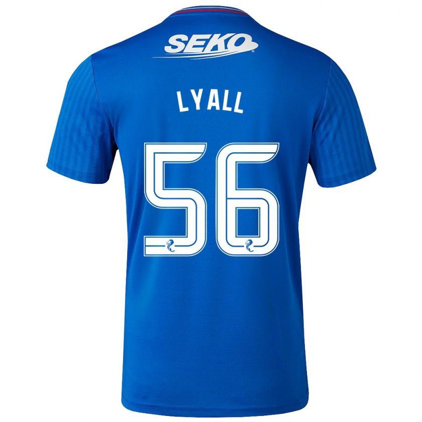 Kandiny Kinder Arron Lyall #56 Blau Heimtrikot Trikot 2023/24 T-Shirt