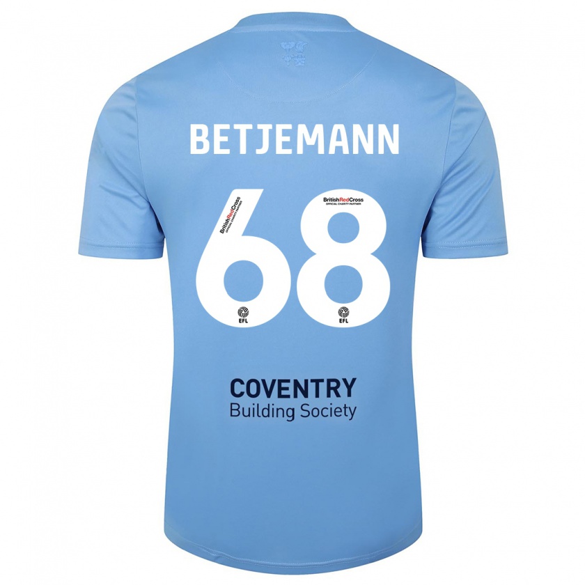 Kandiny Kinder Elliot Betjemann #68 Himmelblau Heimtrikot Trikot 2023/24 T-Shirt