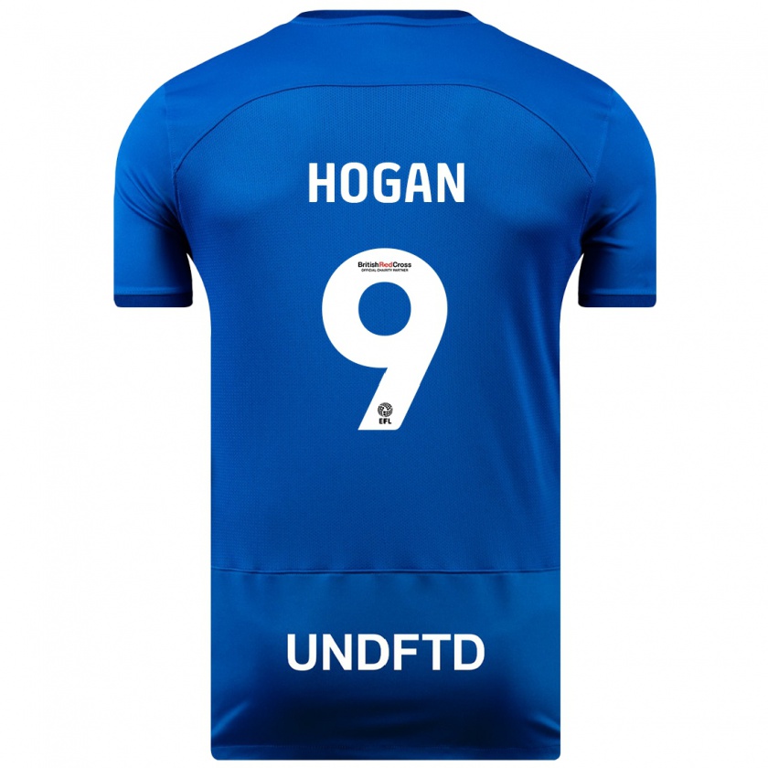 Kandiny Kinder Scott Hogan #9 Blau Heimtrikot Trikot 2023/24 T-Shirt