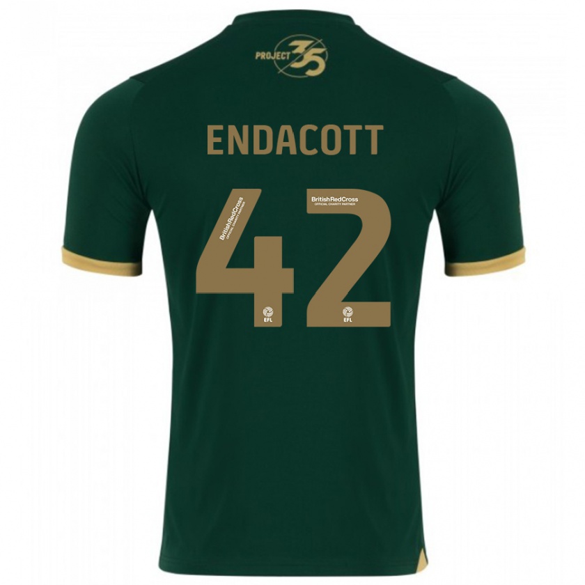 Kandiny Kinder Jack Endacott #42 Grün Heimtrikot Trikot 2023/24 T-Shirt