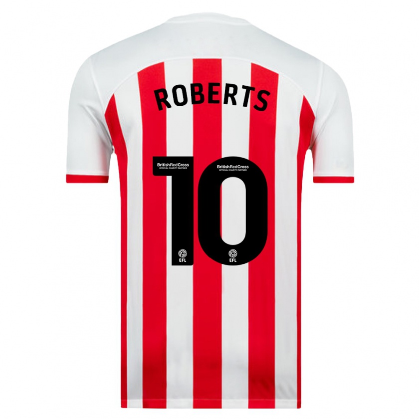 Kandiny Kinder Patrick Roberts #10 Weiß Heimtrikot Trikot 2023/24 T-Shirt