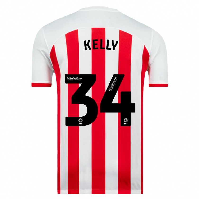 Kandiny Kinder Caden Kelly #34 Weiß Heimtrikot Trikot 2023/24 T-Shirt