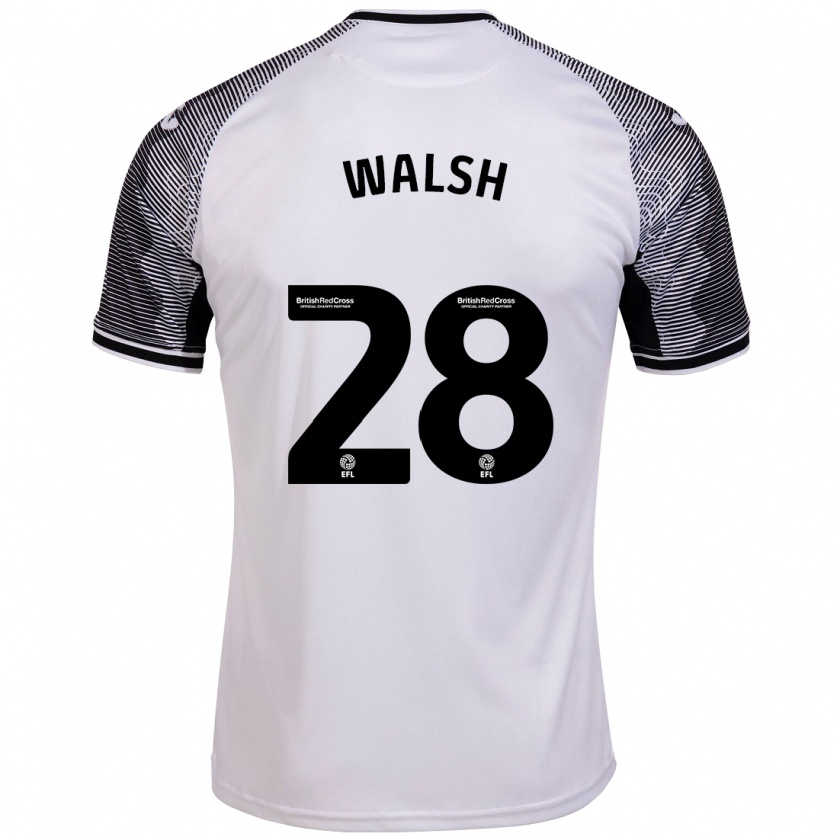 Kandiny Kinder Liam Walsh #28 Weiß Heimtrikot Trikot 2023/24 T-Shirt