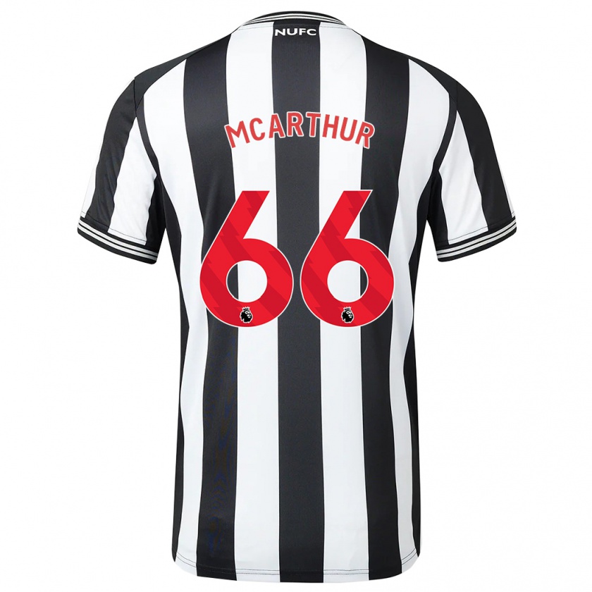 Kandiny Kinder Charlie Mcarthur #66 Schwarz-Weiss Heimtrikot Trikot 2023/24 T-Shirt