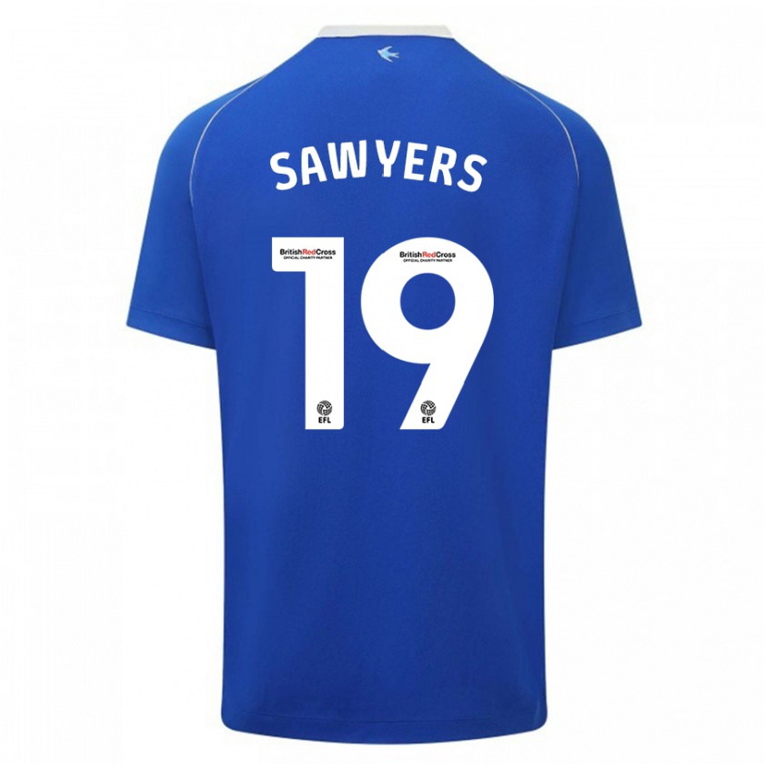 Kandiny Kinder Romaine Sawyers #19 Blau Heimtrikot Trikot 2023/24 T-Shirt