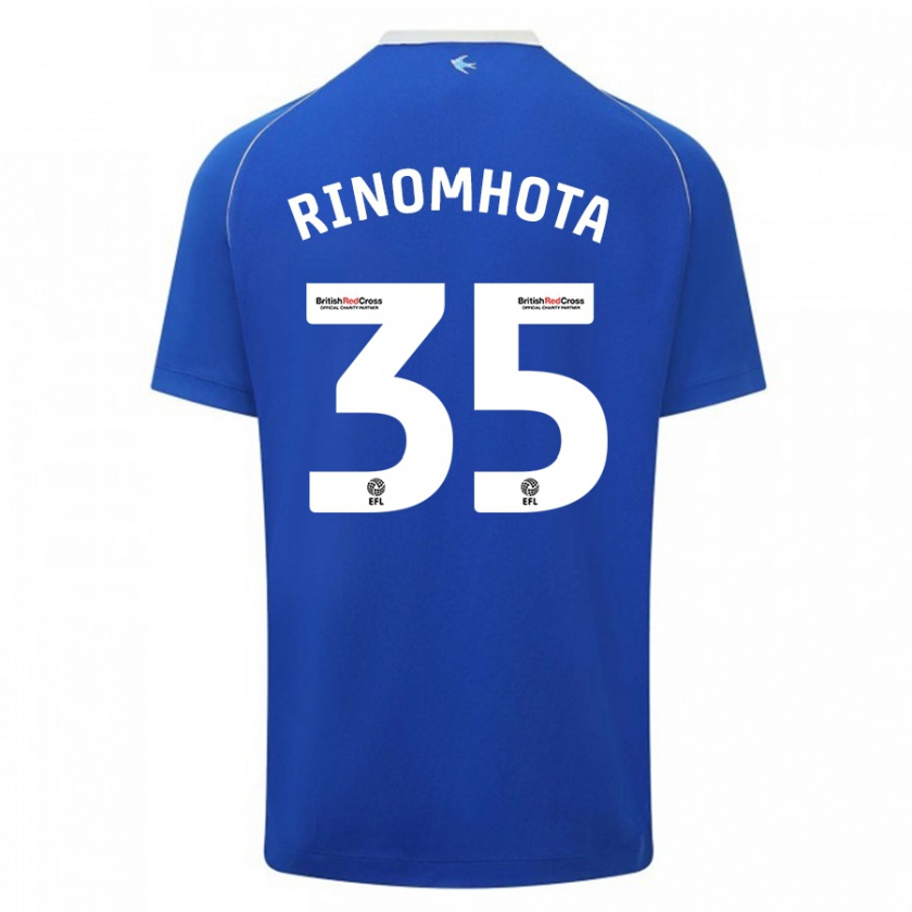 Kandiny Kinder Andy Rinomhota #35 Blau Heimtrikot Trikot 2023/24 T-Shirt