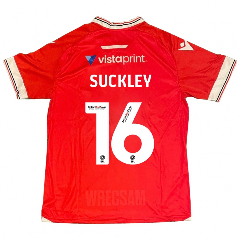 Kandiny Kinder Ava Suckley #16 Rot Heimtrikot Trikot 2023/24 T-Shirt