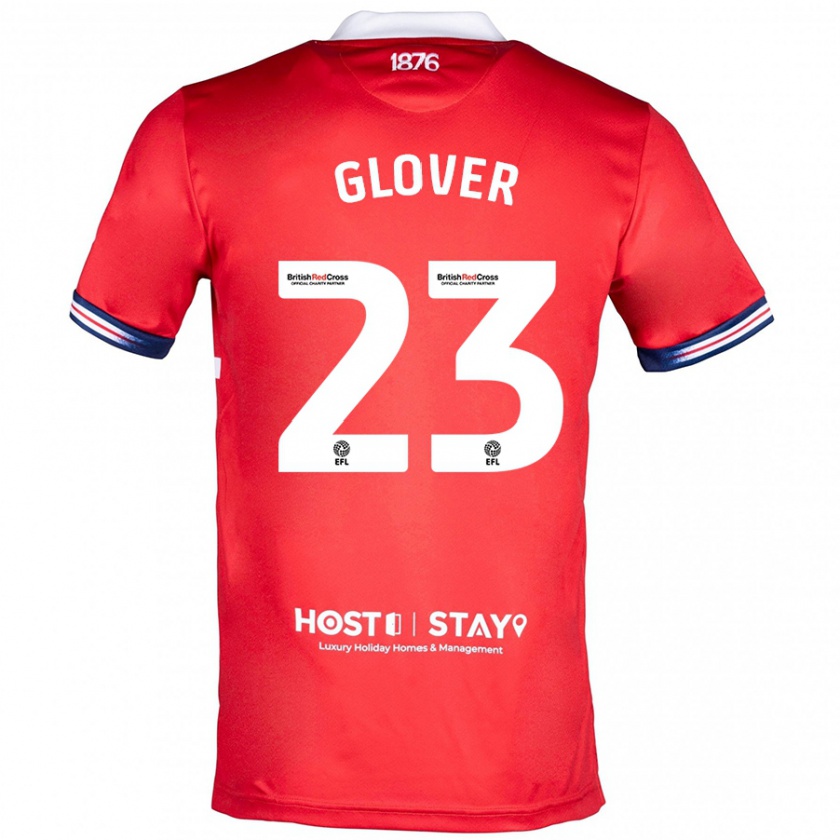 Kandiny Kinder Tom Glover #23 Rot Heimtrikot Trikot 2023/24 T-Shirt