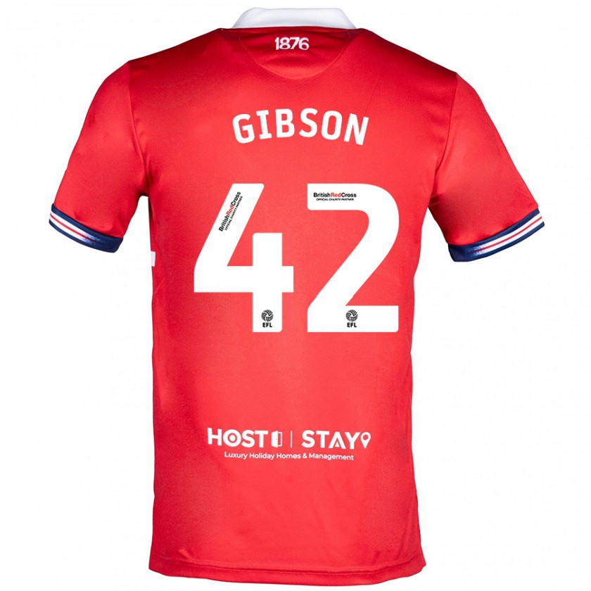 Kandiny Kinder Joseph Gibson #42 Rot Heimtrikot Trikot 2023/24 T-Shirt