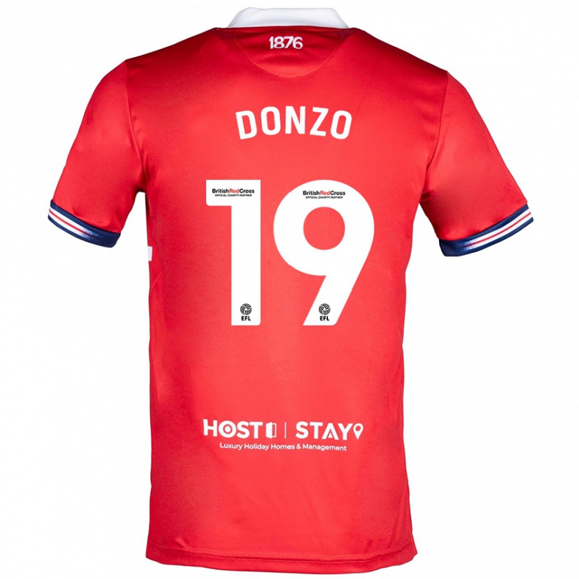 Kandiny Kinder Jolie Donzo #19 Rot Heimtrikot Trikot 2023/24 T-Shirt