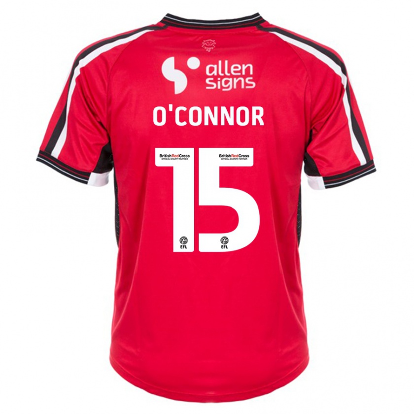 Kandiny Kinder Paudie O'connor #15 Rot Heimtrikot Trikot 2023/24 T-Shirt