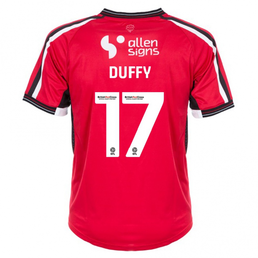 Kandiny Kinder Dylan Duffy #17 Rot Heimtrikot Trikot 2023/24 T-Shirt