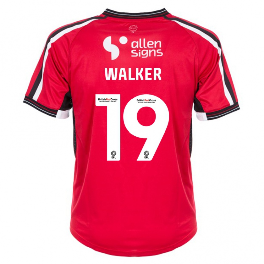 Kandiny Kinder Tyler Walker #19 Rot Heimtrikot Trikot 2023/24 T-Shirt