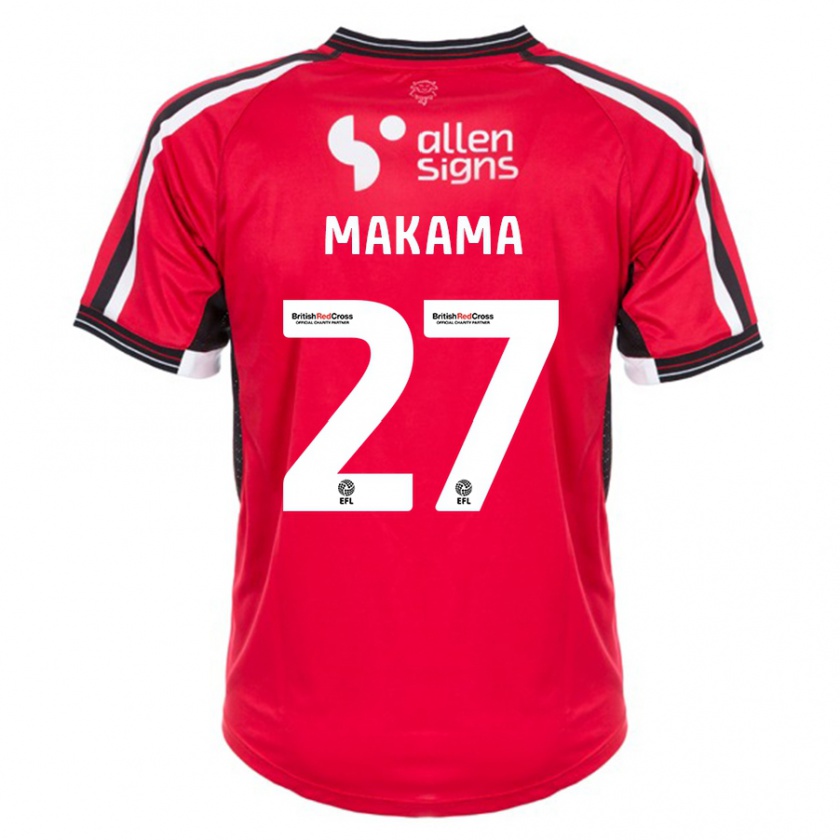 Kandiny Kinder Jovon Makama #27 Rot Heimtrikot Trikot 2023/24 T-Shirt